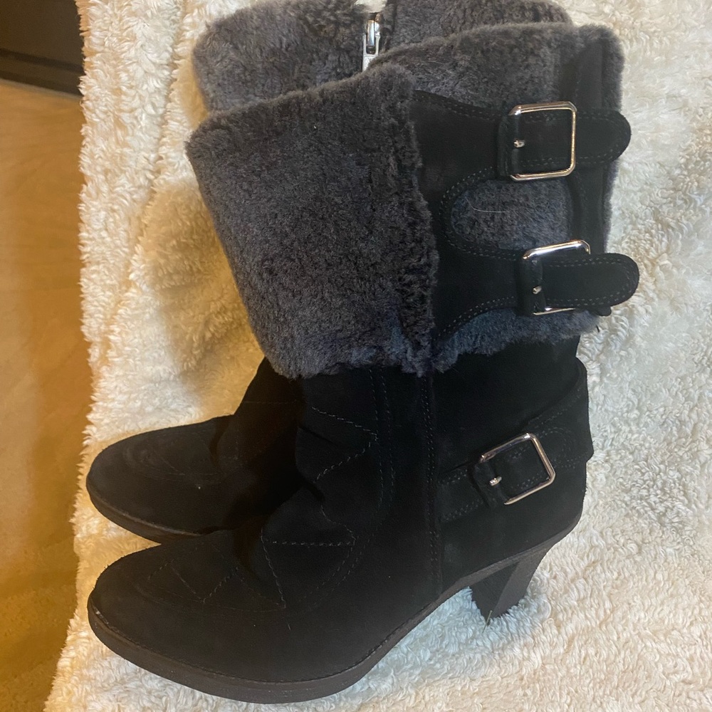 NWOT Johnson & Murphy Boots In Black